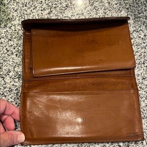 Coach Tan Leather Organizer
